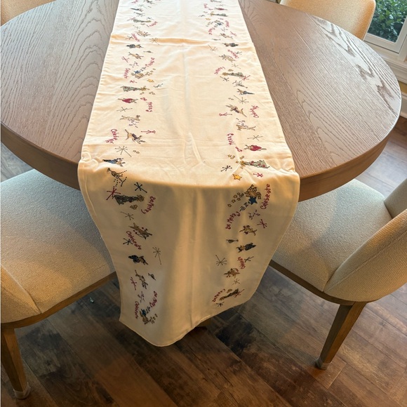 Pottery Barn Other - Embroidered White Table Runner
